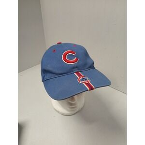 Chicago Cubs Vintage 90s Hat Genuine Merchandise T.E.I. Stripe Brim Rare